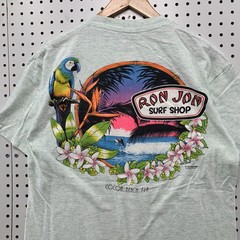 Vintage 80s Ron Jon Surf Shop Cal Cru Shirt Mens L Single Stitch Cocoa Beach USA