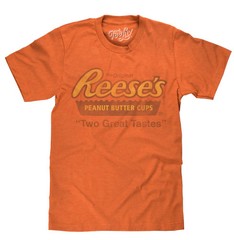 Reese’s Peanut Butter Cup Two Great Tastes Mens T Shirt Orange