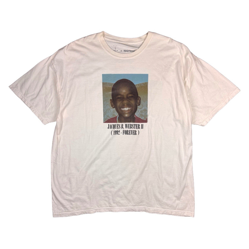 READYMADE x Cactus Jack Mens White Double-Sided Graphic Tee Crew Neck XL