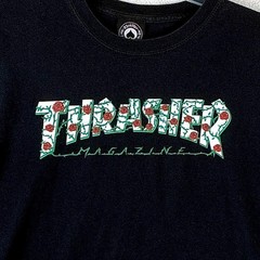VTG Thrasher Magazine Tshirt Mens L Black Roses Thorns Skate Streetwear Y2K