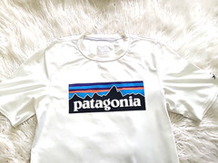 Mens Patagonia T shirt white XS Polyester / Elastane Short Sleeve