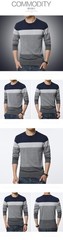 Camisa De Manga Larga Moda Casual Primavera Otoño Camiseta Estampado Para Hombre