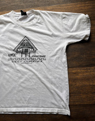 Men’s Sumatra T-Shirt White Indonesia Logo L Surf Beach Holiday Import Trip Gnar