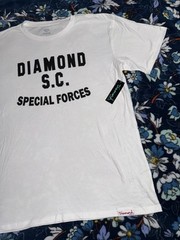 Diamond Supply Co Mens T-shirt Size XL White Special Forces 100 Percent Cotton