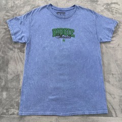 The Notorious BIG Biggie Smalls Mineral Wash Blue Graphic T-Shirt Mens Medium