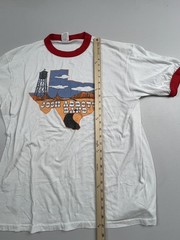 Augusta Sportswear Shirt Mens XL White Josh Abbott Band Texas Graphic Ringer Tee