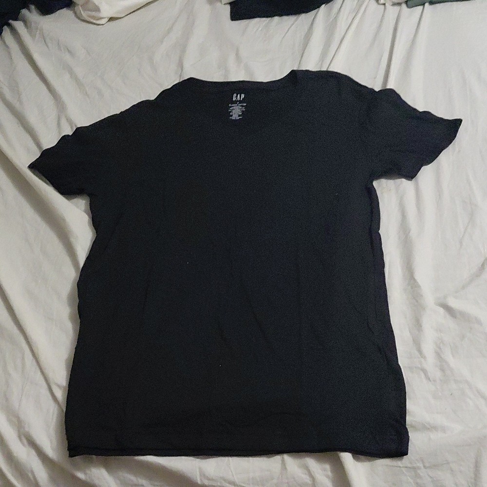 Gap Classic Cotton Men’s Black Crew Neck Short Sleeve T-Shirt Size S