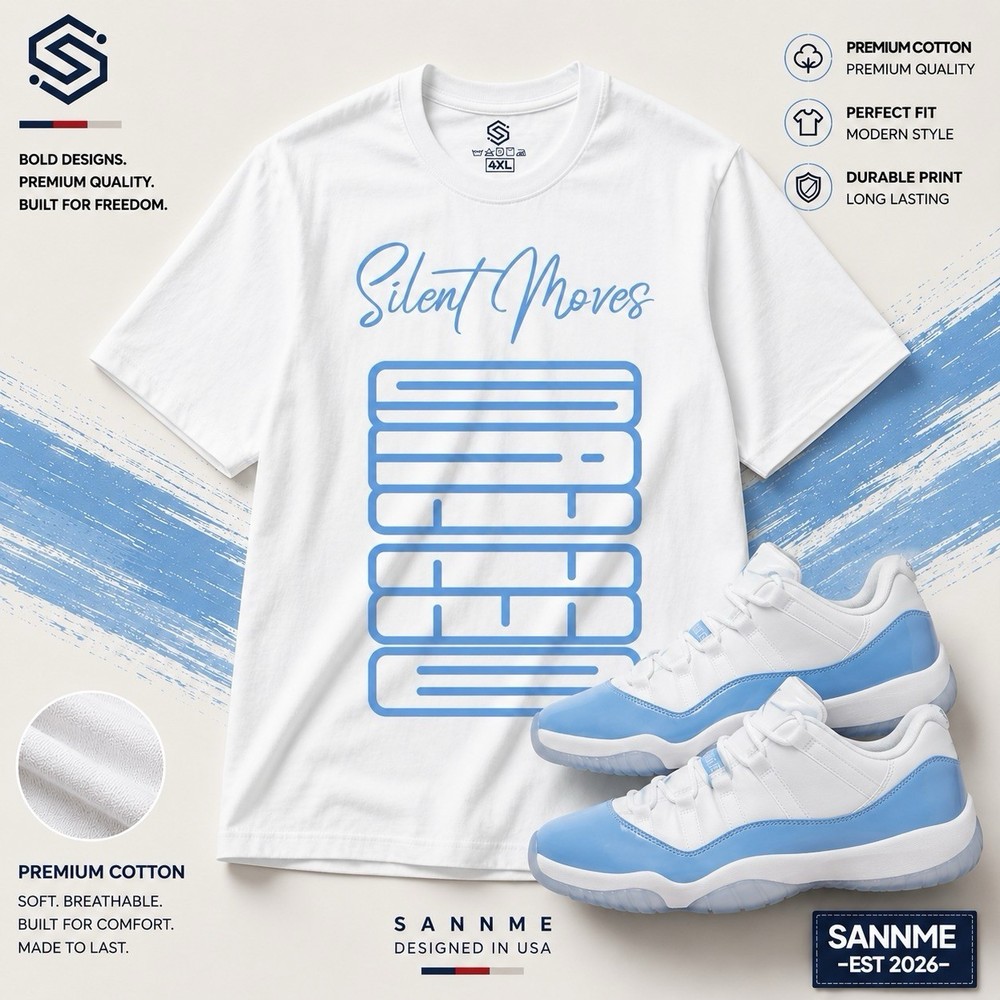T-Shirt To Match Jordan 11 University Blue Low Shoes – Win 23 Tees