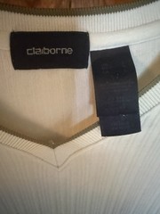 Claiborne Men’s Knit Shirt Lot – SS (2) Cream Olive; LS (4) Cream Olive Tan Blk