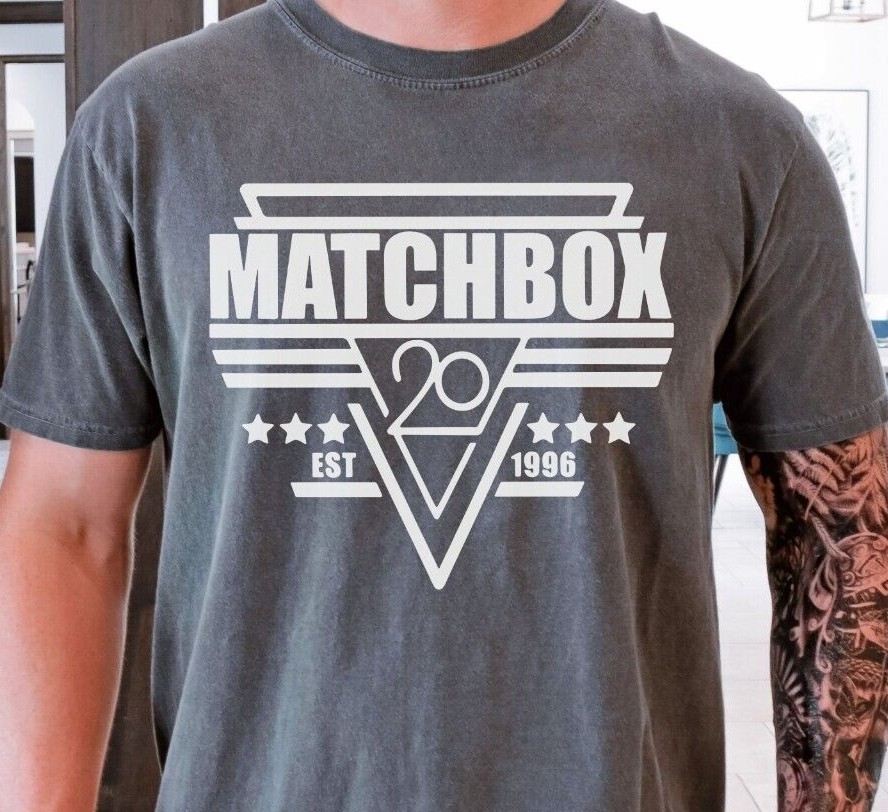 Matchbox Twenty T-Shirt on Premium Vintage Black Comfort Colors Tee