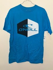 New O’neill Byob T-Shirt Tee SS Shirt Men Surf Skate Blue Cyan Pullover M