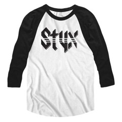 Styx Raglan Shirt Logo White/Black Tee
