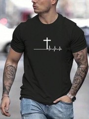 Camiseta de verano holgada, cómoda y ajustada, 100 % algodón, para hombre