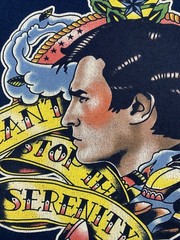 Serenity Firefly Movie TV Show Blue Graphic T-Shirt Men’s XXL Tee Fury See Pics