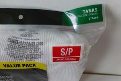 NIP Hanes Mens 6 Pack Tanks S White Tagless Wicking Cool Comfort Soft 372AP6