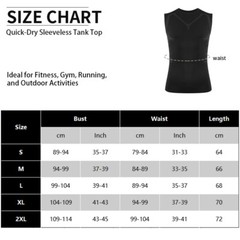 Men Compression Tank Top Workout Shirt Male Slimmer Body Shaper Vest Running Gym