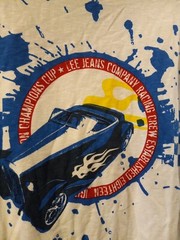 Lee Jeans Company Racing Crew Champions Cup Cotton Tshirt Boys XL White