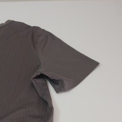 Croft & Barrow Men’s Gray Solid Knit V-Neck Short Sleeve Easy Care T-Shirt L