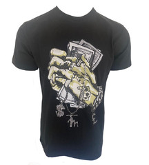 Men’s TIM Hand Money Graphic T-Shirt – Oversized Fit, Streetwear Style Tee Top
