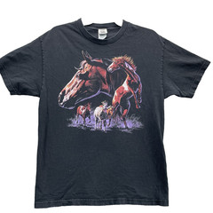 Vintage Sutton’s Horse Tee Mens Large Ranch Western Cowboy 90’s Sportswear Retro