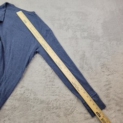 Polo Ralph Lauren Henley Shirt Mens Medium Blue Long Sleeve Lined Button Tee