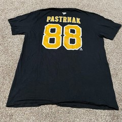 Men’s Fanatics NHL Boston Bruins Pastrnak #88 Black Graphic T-Shirt