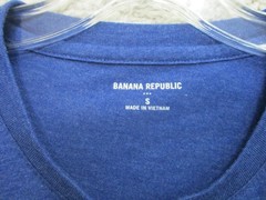 Banana Republic Shirt Small Adult Blue Casual Highlands Cotton Stretch Mens S