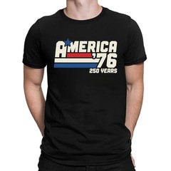 America 76 T-Shirt 250 Years US Independence Day 4th of July Patriotic Men Tee