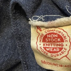 Non Stock Knitting Wear Shirt Mens Medium Blue TShirt Cotton