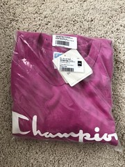 Champion Men’s Heritage Short Sleeve Tee Peony Pink Parade Size Medium NWT