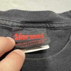 Vintage 2000 Y2K The Sopranos T Shirt L HBO Promo Official Sopranos Merchandise