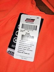 Men’s Dickies long Sleeve Pocket Tee, Performance Cooling, 2XL
