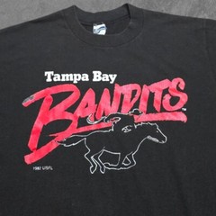 Vintage 80s Tampa Bay Bandits USFL Football Vintage Sports Shirt Large
