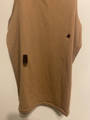 Yaker Body Racerback Tank top Brown cotton poly size Medium NWOT distressed