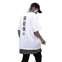 Niepce Streetwear Urban Half Sleeves Tee Japanese Kanji Graphic Mens T-Shirt