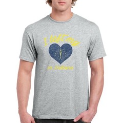 I Left My Heart In Indiana – Hometown Pride T-Shirt – Sport Grey