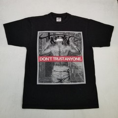 Shaka Wear Men’s Black Tupac Don’t Trust Anyone Graphic T-Shirt Size Large