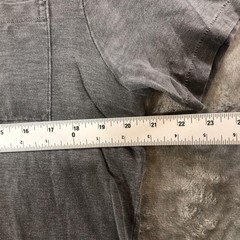 J.Crew Shirt Mens Medium Gray Garment Dyed Pocket Tee Made USA Cotton Basic