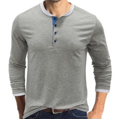 Zonbailon men’s t-shirt crew neck long sleeve men’s inner matching bottom shirt