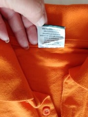 Men’s T Shirt Uneek Size S Short Sleeves Orange 25470