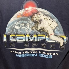 SPACE CENTER HOUSTON I CAMPED IN SPACE Mission 2006 GILDAN T-SHIRT SIZE Small