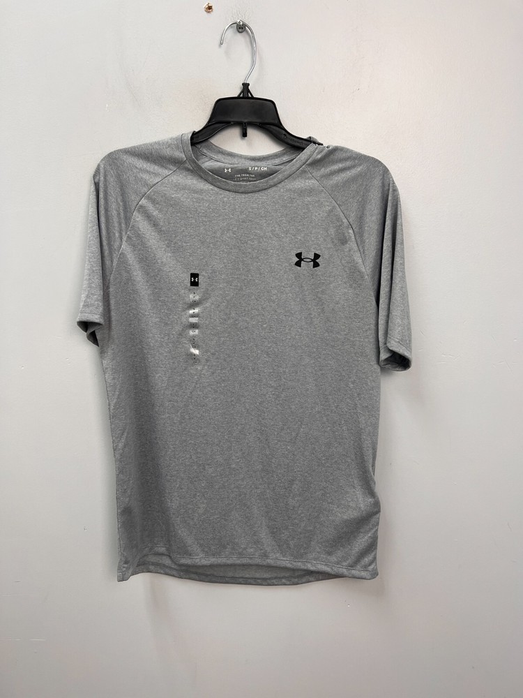 Under Armour Tech 2.0 Men’s Grey w/ Black Short Sleeve Shirt Loose Fit Sz Small