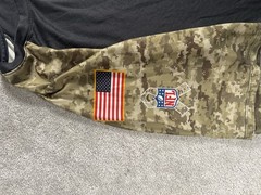 Nike Dri-fit Carolina Panthers Salute To Service NFL On Field Shirt XXL Camo