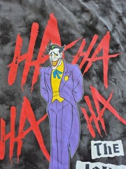 Harley Quinn Front & Joker Back Crew Neck Black T-Shirt – Animated Series Size M