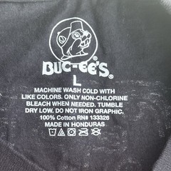Buc-ees Tour 1982-2021 Hippie Double Sided Graphic Black T shirt Size Large