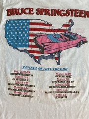 Vintage 1988 Bruce Springsteen Tunnel Of Love Rock Tour Band Shirt Men’s Size L
