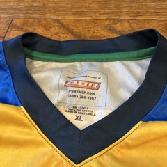 PBR Brasil Brazil Monster Jersey Global Cup XL Pro Bull Riding Shirt – Stains