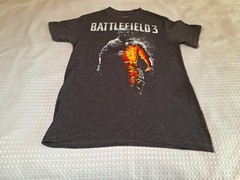Battlefield 3 Game Promo Dark Grey Cotton T-shirt Size S