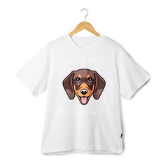 Cute Dachshund Fans Graphic T-Shirt Soft Cotton Casual Dog Lover Daily Wear