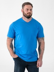 D555 DUKE MENS V NECK T-SHIRT TEE SHIRT PREMIUM COMBED COTTON M-XXL IN 9 COLORS